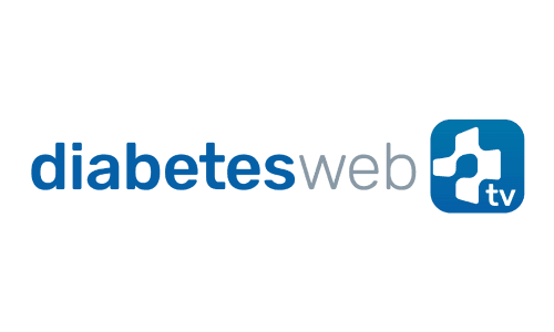 Logo blaue und graue Schrift Diabetes Web TV