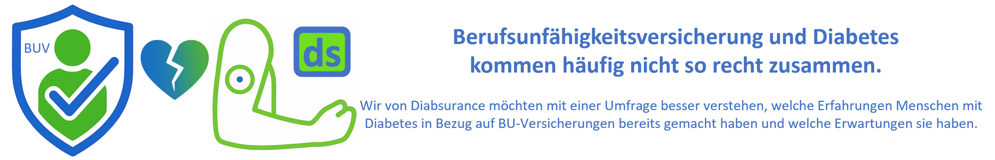 Werbebanner Berufsunfähigkeitsversicherung mit Diabetes