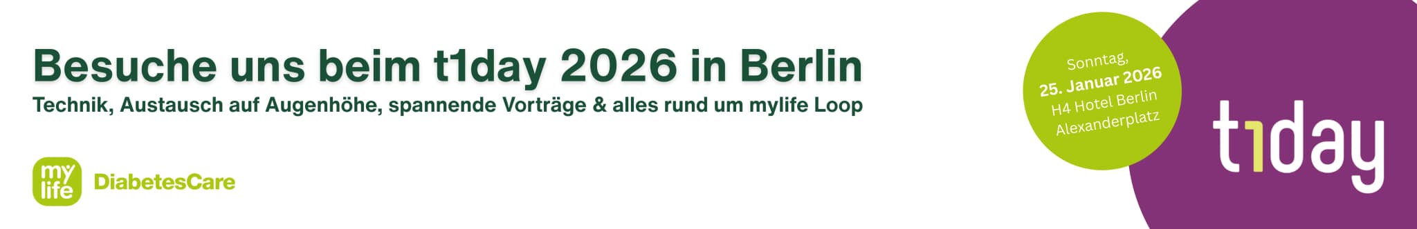 Dialetics mylife Ypsopump beim t1day treffen